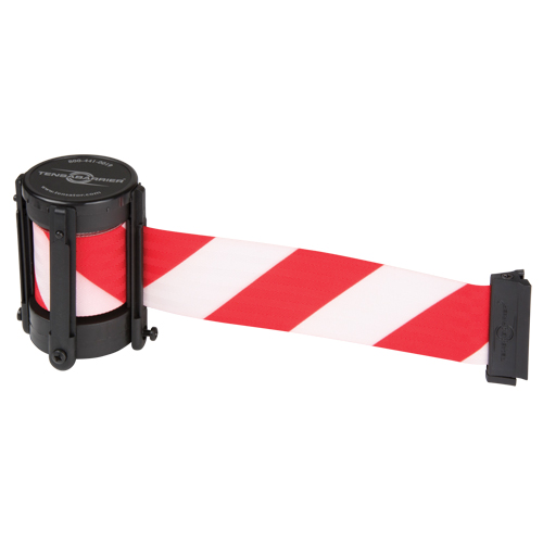 Cassettes de rechange pour Tensabarrier pour l'ext&eacute;rieur, Advance ou StowAway, 13', Ruban Blanc Rock Safety Industrial Ltd