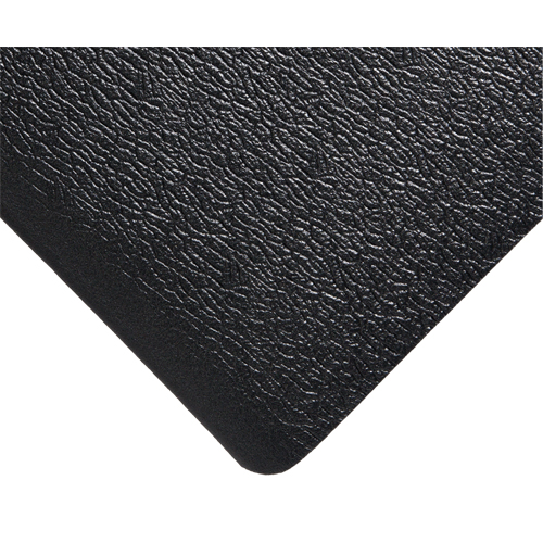 Tapis Deluxe Soft Step No 444, Rugueux, 2' x 60' x 5/8", Noir, &eacute;ponge en PVC Rock Safety Industrial Ltd