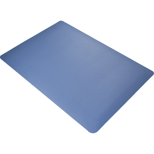 Tapis antimicrobiens Soft Rock no 427, Textur&eacute;, 3' x 48' x 1/2", Bleu, Nitrile/Vinyle Rock Safety Industrial Ltd