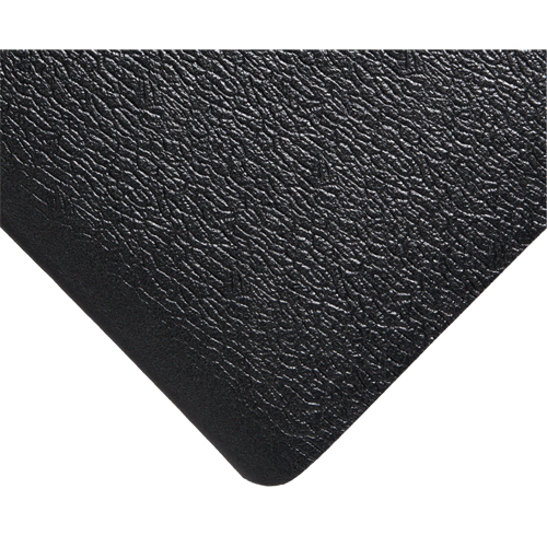 Tapis Soft Step no 427, Rugueux, 3' x 10' x 3/8", Noir, &eacute;ponge en PVC Rock Safety Industrial Ltd