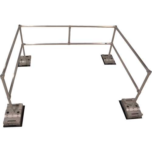 RoofGuard Classic System - Packaged Kits, Aluminum, 72" W x 108" L x 42" H Rock Safety Industrial Ltd