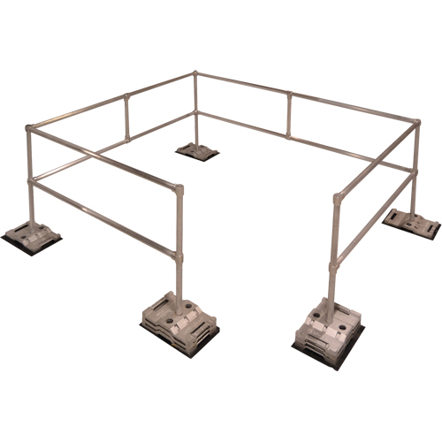 RoofGuard Classic System - Packaged Kits, Aluminum, 72" W x 216" L x 42" H Rock Safety Industrial Ltd