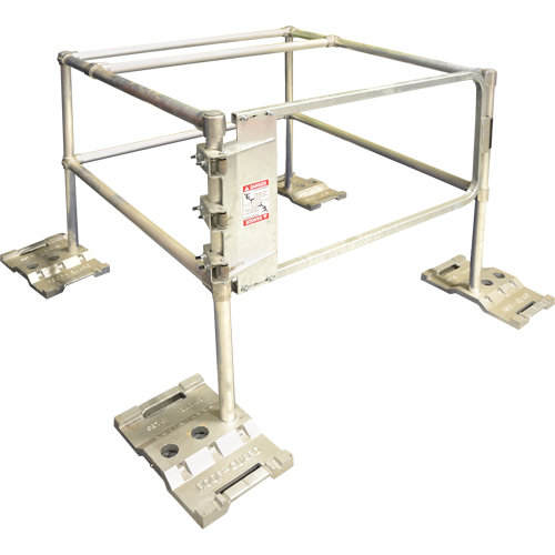 Syst&egrave;me RoofGuard classique - Trousse pour trappe, Aluminium, 48" la x 48" lo x 42" ha Rock Safety Industrial Ltd