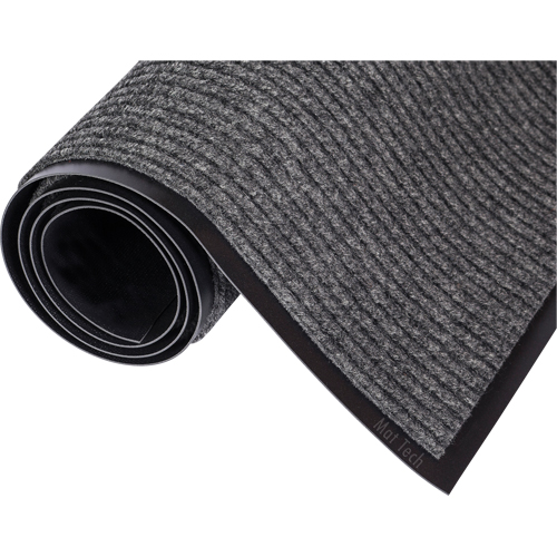 Tapis Needle-Rib, Essuie-pieds/grattoir, 4' x 4' x 15/16", Gris Rock Safety Industrial Ltd
