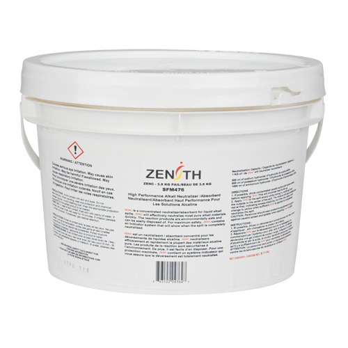 Neutralisant absorbant de produit basique, Sec, 3,5 kg, Caustique Rock Safety Industrial Ltd