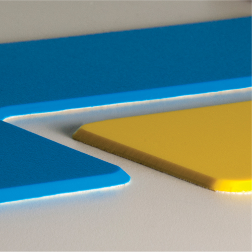 Marqueurs all&eacute;g&eacute;e/5S Armor Stripe, Cercle, 6" lo x 6" la, Rouge, Plastique Rock Safety Industrial Ltd