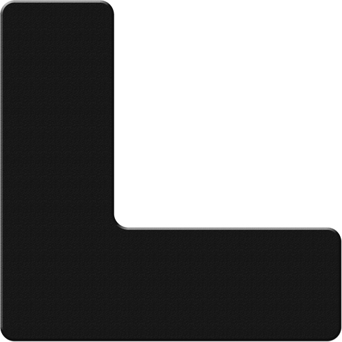 Marqueurs all&eacute;g&eacute;e/5S Armor Stripe, L, 6" lo x 6" la, Noir, Plastique Rock Safety Industrial Ltd