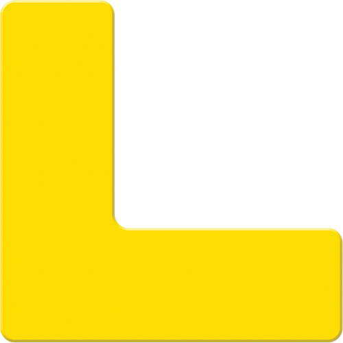 Marqueurs all&eacute;g&eacute;e/5S Armor Stripe, L, 6" lo x 6" la, Jaune, Plastique Rock Safety Industrial Ltd