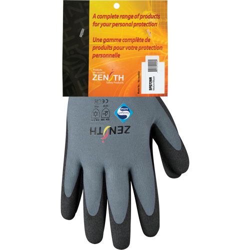 Gants enduits de premi&egrave;re qualit&eacute; ZX-30°, 8/Moyen, R&ecirc;vetement PVC, Calibre 15, Enveloppe en Nylon Rock Safety Industrial Ltd