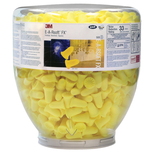 E-A-Rsoft FX Earplugs Dispenser Bottle Refill, Bulk - Canister Rock Safety Industrial Ltd
