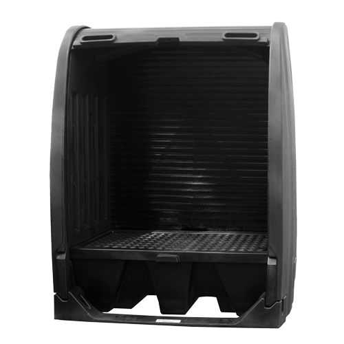 Abris de confinement des d&eacute;versements avec drain, 61" lo x 37,25" la x 72,75" h, Capacit&eacute; de charge 1000 lb Rock Safety Industrial Ltd