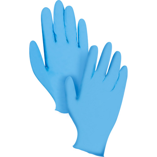 Gants jetables KeepKleen, T-Grand, Nitrile, 8 mils, Sans poudre, Bleu Rock Safety Industrial Ltd