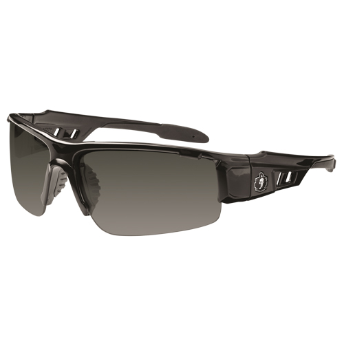 Lunettes de s&eacute;curit&eacute; Skullerz Dagr, Lentille Grise/fum&eacute;e, Anti-&eacute;gratignures, ANSI Z87+/R&eacute;pond ou surpasse la norme CSA Z94.3 Rock Safety Industrial Ltd