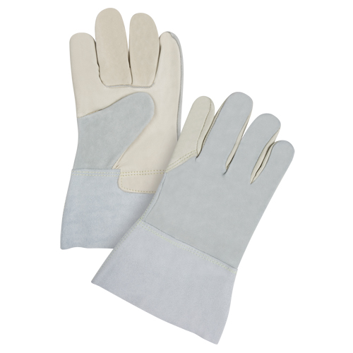 Gants de travail de premi&egrave;re qualit&eacute; &agrave; dos refendu, Moyen, Paume en Cuir fleur de vache Rock Safety Industrial Ltd