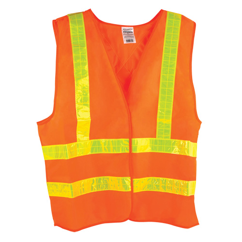 Dynamic Traffic Vest, High Visibility Orange, Medium, Polyester Rock Safety Industrial Ltd