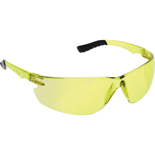Dynamic Firebird Safety Glasses, Amber Lens, Anti-Scratch/Anti-Static, ANSI Z87+/Meets/Exceeds CSA Z94.3 Rock Safety Industrial Ltd