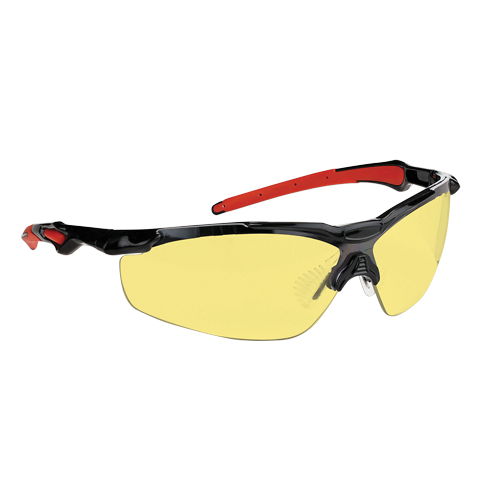 Dynamic Hawk Series Safety Glasses, Amber Lens, Anti-Fog, ANSI Z87+/Meets/Exceeds CSA Z94.3 Rock Safety Industrial Ltd