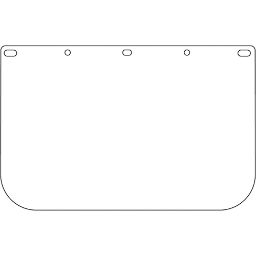 Dynamic Die Cut Faceshield Visor, PETG, Clear Tint Rock Safety Industrial Ltd