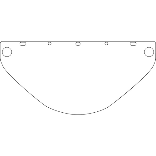 Dynamic Die Cut Faceshield Visor, PETG, Clear Tint Rock Safety Industrial Ltd