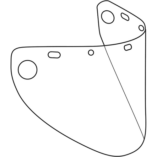 &eacute;cran facial form&eacute; Dynamic, Copolyester/PETG, Teinte Transparent Rock Safety Industrial Ltd