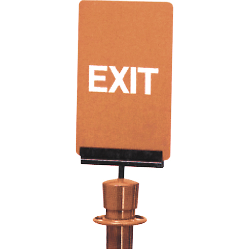 Enseigne de contr&ocirc;le des foules  Exit , 11" x 7", Plastique, Anglais Rock Safety Industrial Ltd