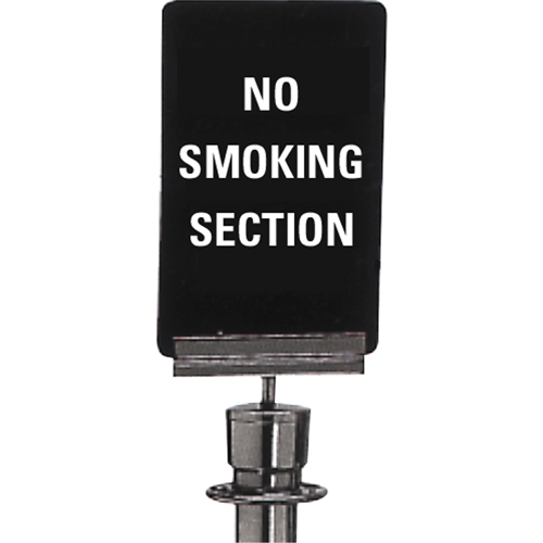 "No Smoking" Crowd Control Sign, 11" x 7", Plastic, English Rock Safety Industrial Ltd