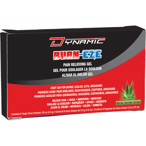 Gel Burn-Eze pour le soulagement de la douleur Dynamic, Gel, Classe 2 Rock Safety Industrial Ltd