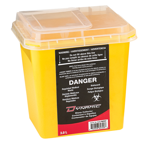 Dynamic Sharps&reg; Container, 3 L Capacity Rock Safety Industrial Ltd