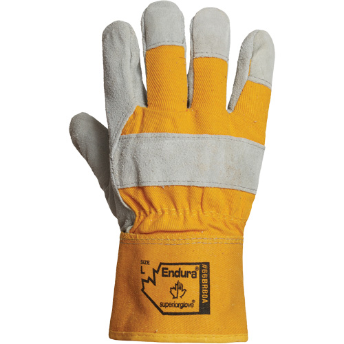 Gants d'ajusteur pour l'hiver Endura, Grand, Paume en Cuir refendu, Doublure en Boa Rock Safety Industrial Ltd