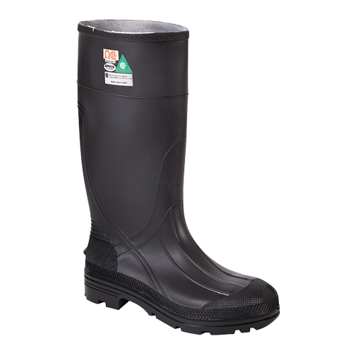Bottes de s&eacute;curit&eacute; PRM II, PVC, Embout Acier, Pointure 9, Semelle R&eacute;sistant aux perforations Rock Safety Industrial Ltd