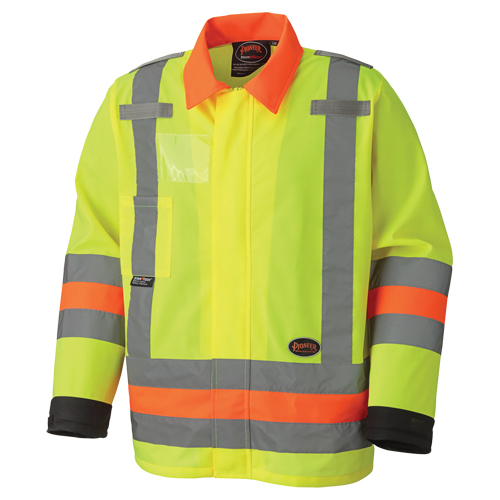 6007 Veste de s&eacute;curit&eacute; routi&egrave;re respirante, Polyester, Jaune lime haute visibilit&eacute;, T-petit Rock Safety Industrial Ltd