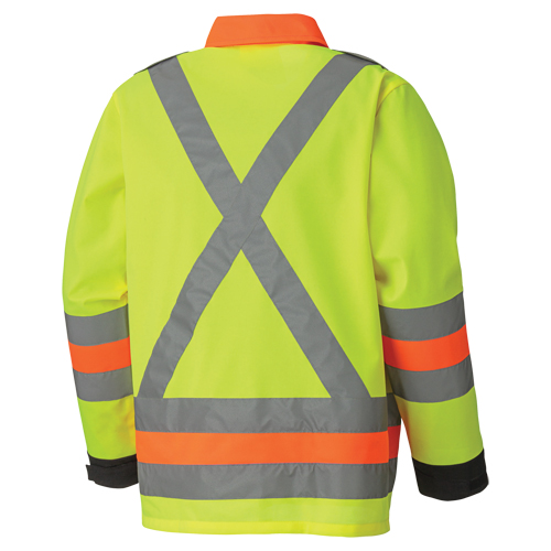 6007 Veste de s&eacute;curit&eacute; routi&egrave;re respirante, Polyester, Jaune lime haute visibilit&eacute;, T-petit Rock Safety Industrial Ltd