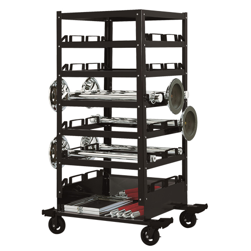 Chariot de rangement &agrave; six &eacute;tages, Acier Rock Safety Industrial Ltd