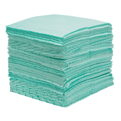 Premium Bonded Sorbent Pads, Hazmat, 15" x 18", 30 gal. Absorbancy Rock Safety Industrial Ltd