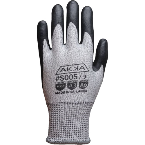 Gants r&eacute;sistants aux coupures, Taille Petit/7, Calibre 10, Rev&ecirc;tement Mousse de nitrile, Enveloppe en Dyneema, ASTM ANSI niveau A3/EN 388 niveau C Rock Safety Industrial Ltd