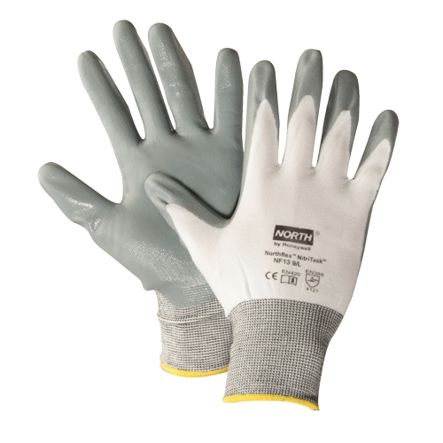 Gants NorthFlex Nitri Task, T-Grand, R&ecirc;vetement Nitrile, Calibre 13, Enveloppe en Nylon Rock Safety Industrial Ltd