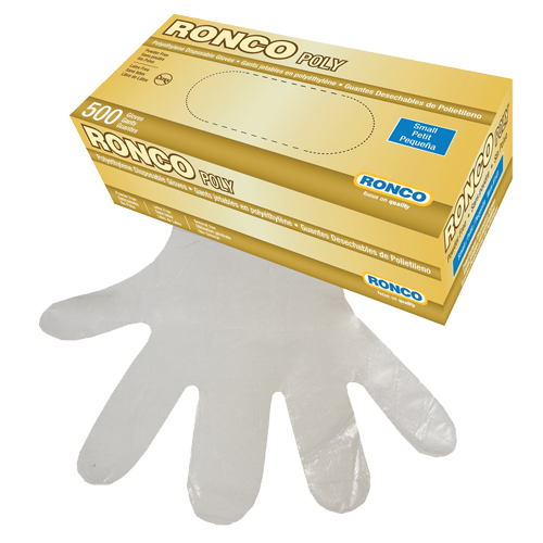 Disposable Glove, Small, Polyethylene, 1-mil, Powder-Free, Clear Rock Safety Industrial Ltd
