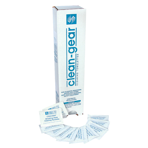 Respirator Cleaning Towelettes, 8" x 5", 100 Count Rock Safety Industrial Ltd