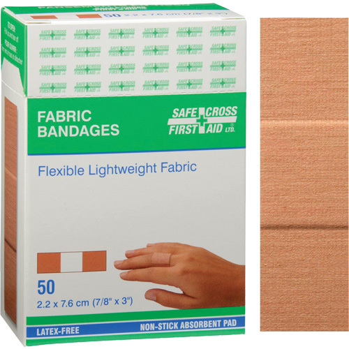 Bandages, Rectangular/Square, 3", Fabric, Non-Sterile Rock Safety Industrial Ltd