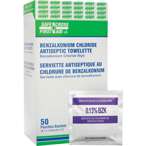 Lingettes antiseptiques au chlorure de benzalkonium, Serviette, Antiseptique Rock Safety Industrial Ltd