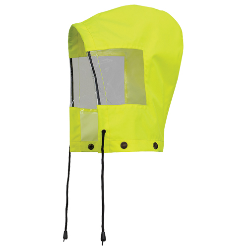 6037H Hood for Traffic Control Waterproof Safety Jacket, High Visibility Lime-Yellow, Polyester Rock Safety Industrial Ltd