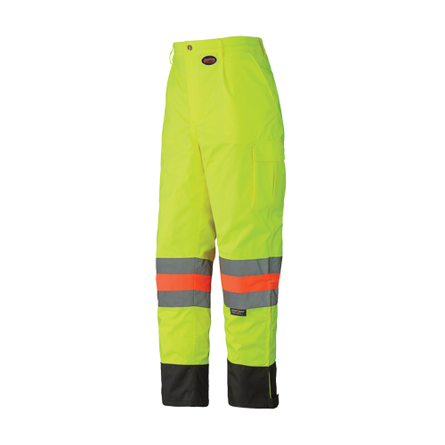 6039 Traffic Control Waterproof Safety Pant, Polyester, X-Small, High Visibility Lime-Yellow Rock Safety Industrial Ltd