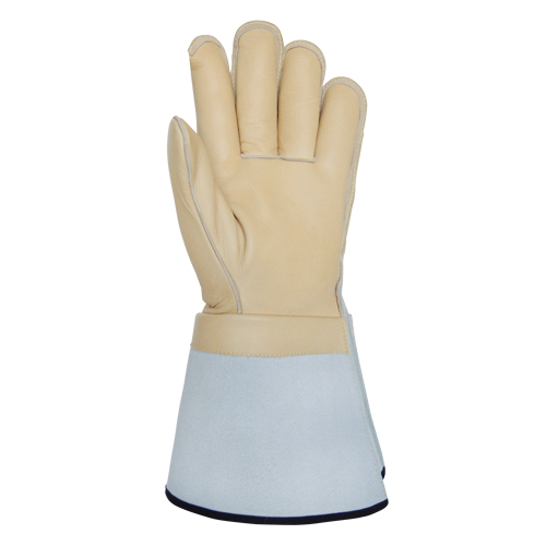 Gants pour monteur de ligne, Grand, Paume en Cuir fleur de vache Rock Safety Industrial Ltd