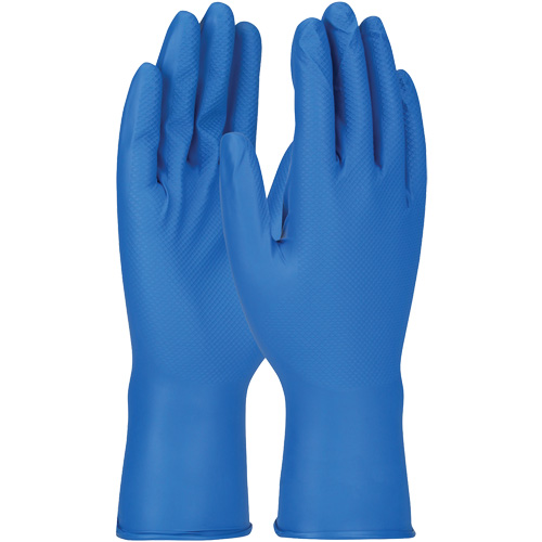 Gants Grippaz, Petit, Nitrile, 8 mils, Sans poudre, Bleu Rock Safety Industrial Ltd