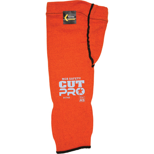 Manches Memphis avec trou pour le pouce, Kevlar, 14", ASTM ANSI niveau A5, Orange Rock Safety Industrial Ltd