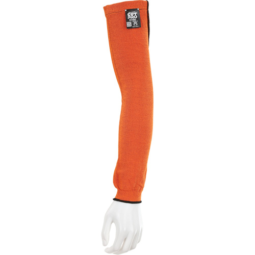 Manches Memphis avec trou pour le pouce, Kevlar, 18", ASTM ANSI niveau A5, Orange Rock Safety Industrial Ltd