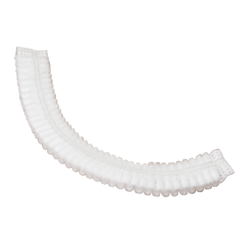 Bonnet bouffant pliss&eacute;, Polypropyl&egrave;ne, 24", Blanc Rock Safety Industrial Ltd
