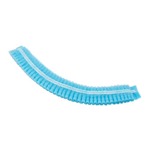 Pleated Bouffant Cap, Polypropylene, 21", Blue Rock Safety Industrial Ltd