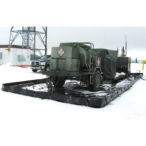 Barres L-Rod Insta-Berm, Capacit&eacute; 1122 gal. US, 10' la x 15' lo x 12" h, Support en L Rock Safety Industrial Ltd