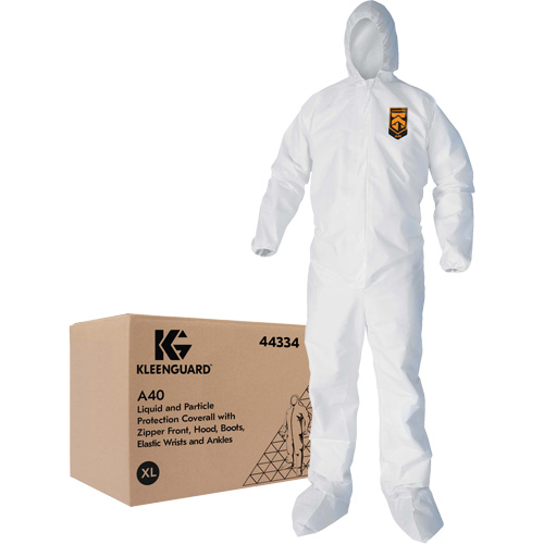 Combinaisons Kleenguard A40, T-Grand, Blanc, Microporeux Rock Safety Industrial Ltd